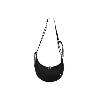 Capacity Soft Leather Crescent-shaped Shoulder Bag