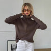 High-end Semi-zip Slimming Casual Sweater