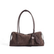 Suede Leather Minimalist Shoulder Bag For A Casual Laid-back Look