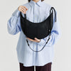 Capacity Soft Leather Crescent-shaped Shoulder Bag
