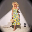 Women's V-neck Slip Dress With A Slit