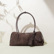 Suede Leather Minimalist Shoulder Bag For A Casual Laid-back Look