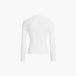 Womens Fashionable Tight-Fit Crew-Neck Knitted Top