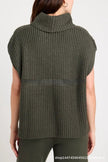 Womens Loose Fit Knitted Turtleneck Outerwear All Match Top
