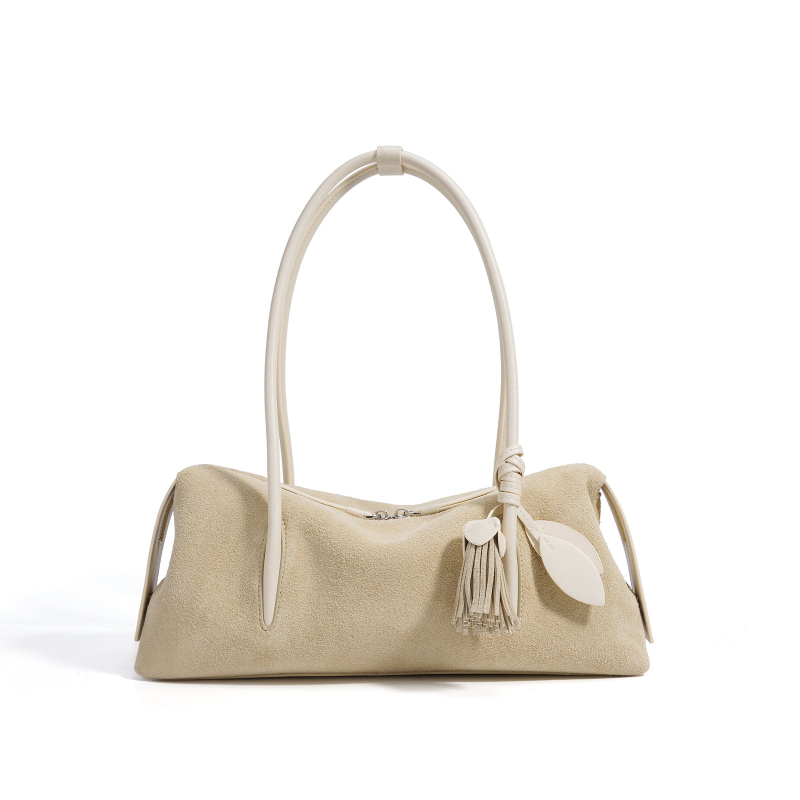 Suede Leather Minimalist Shoulder Bag For A Casual Laid-back Look