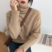 Japanese-style Retro Turtleneck Sweater For Women Loose And Laid-back
