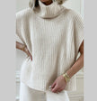 Womens Loose Fit Knitted Turtleneck Outerwear All Match Top