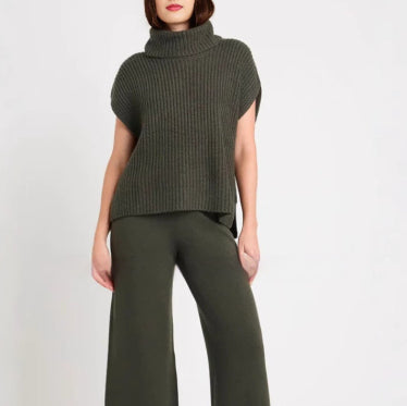 Womens Loose Fit Knitted Turtleneck Outerwear All Match Top