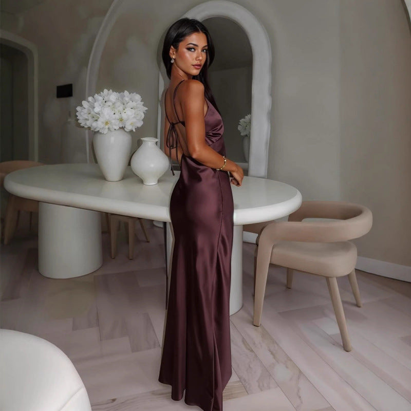 Elegant Waist-cinching Dress