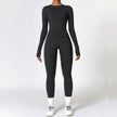 Tight-fitting Brushed Yoga Suit Quick-drying Fitness Clothes  Fitness Long Sleeve Tracksuits Sports Suit Gym Top High Waist Leggings Women Sets Yoga Set